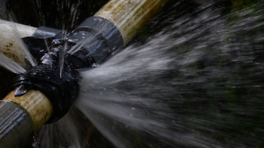 burst pipe